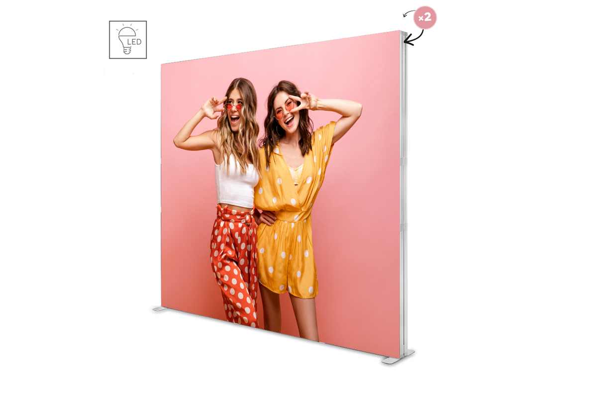 LED BOX PRO 285 x 250 cm, doppelseitig