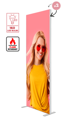 BACKLIGHT LED-Messewand 100 x 250 cm