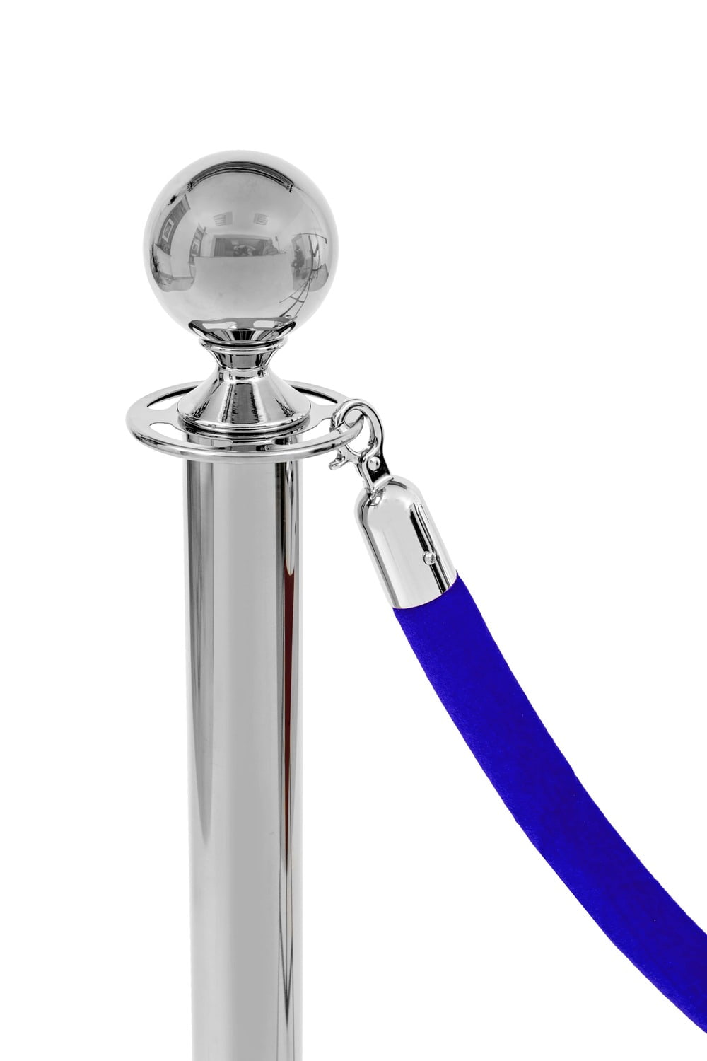 Blaues Velourseil – chrom Schnalle-0