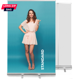 Roll-Up Display STANDARD 150 x 200 cm, Aluminium, silber