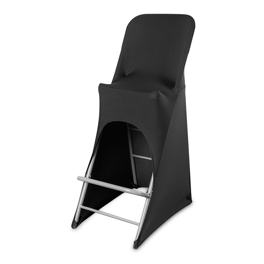 Stuhlhusse für Cocktailstuhl, schwarz