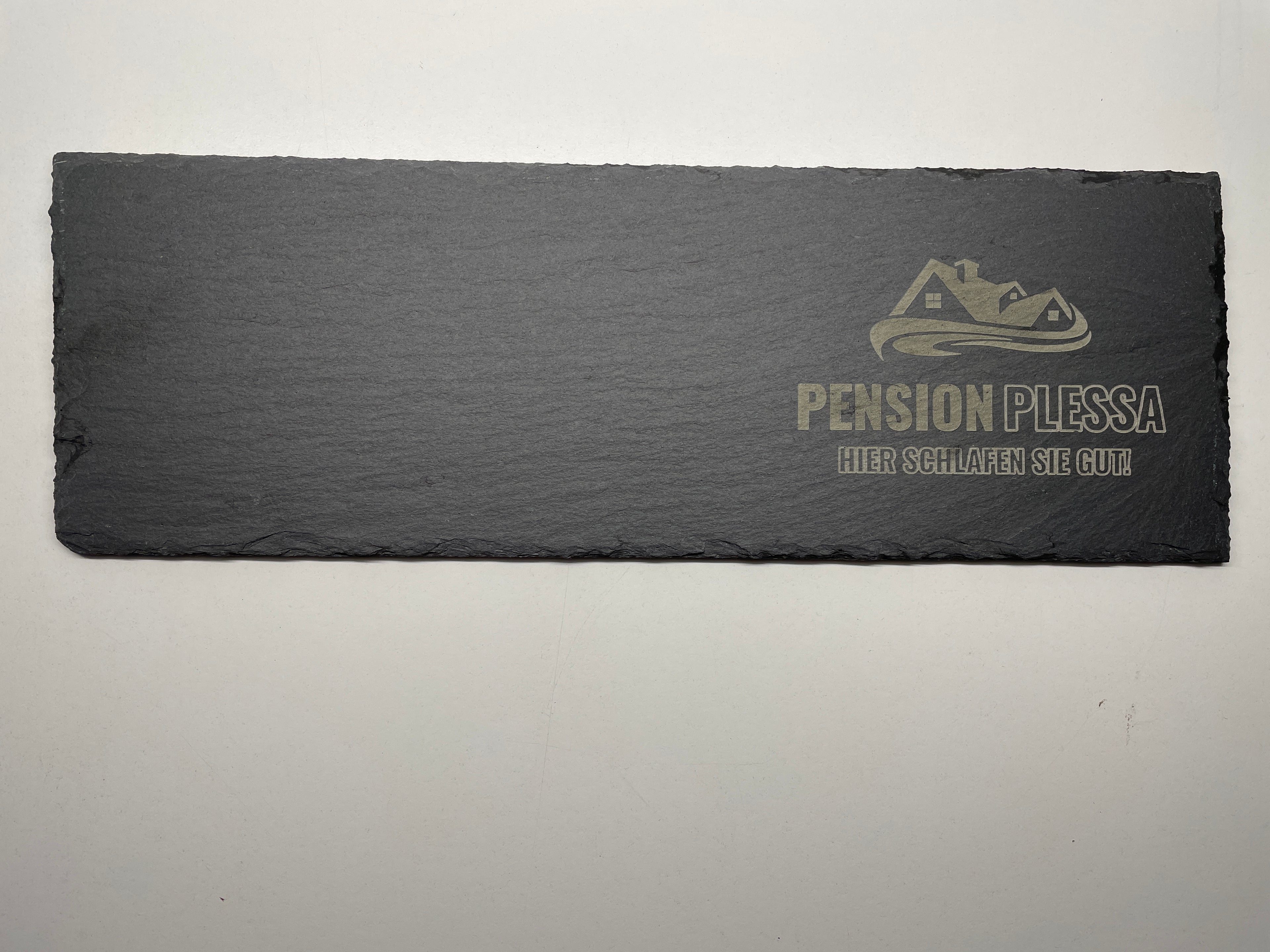 Rectangular slate slab, 38 x 13 cm